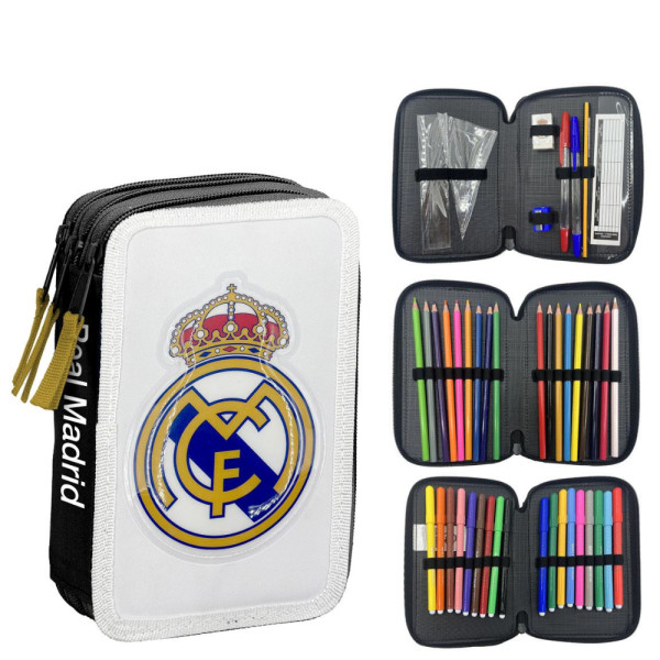 Plumier Triple Real Madrid Giotto Relieve