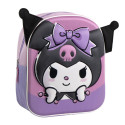 Mochila Guardería 3D Kuromi Lila Niña