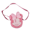 Bolso Bandolera Peluche 3D Minnie Mouse Rosa