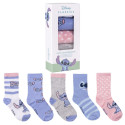Pack 5 Calcetines En Caja Regalo Stitch Niño