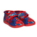 Zapatillas de Casa Media Bota Spiderman Azul Marino y Rojo Niño