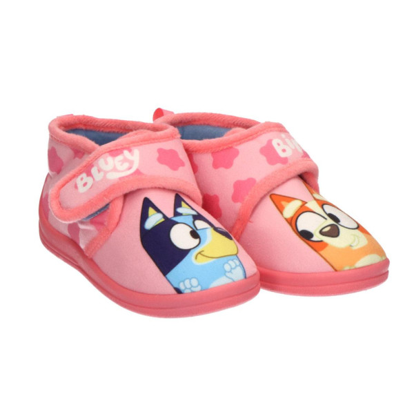 Zapatillas de Casa Media Bota Bluey y Bingo Stars Rosa Niña
