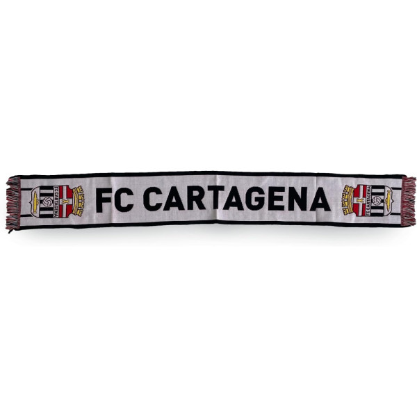 Bufanda FC Cartagena Blanca Letras Negras