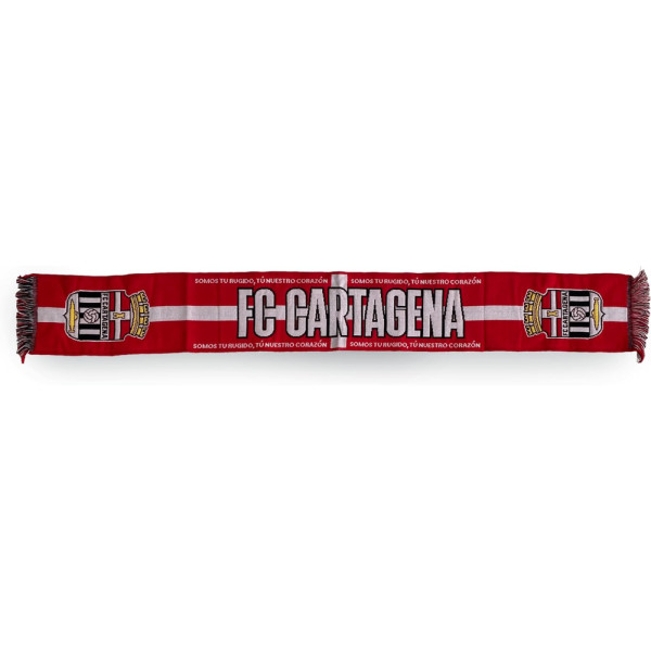 Bufanda FC Cartagena Roja Cruz Blanca