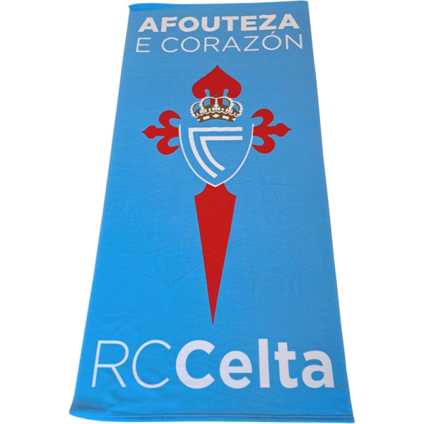 Toalla de Microfibra RC Celta de Vigo Afouteza E Corazón 180x90