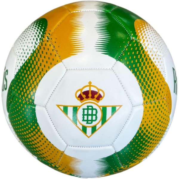 Balón Real Betis Grande Blanco Verde y Oro