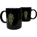 Taza de Cerámica Real Sporting de Gijón Negra 250 ML
