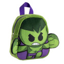 Mochila Guardería de Peluche Spiderman Hulk Hands Verde