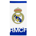 Toalla de Microfibra Real Madrid Rmcf Azul Bordes Azules 140x70