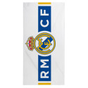Toalla de Algodón Real Madrid Escudo Horizontal Blanco 180x90