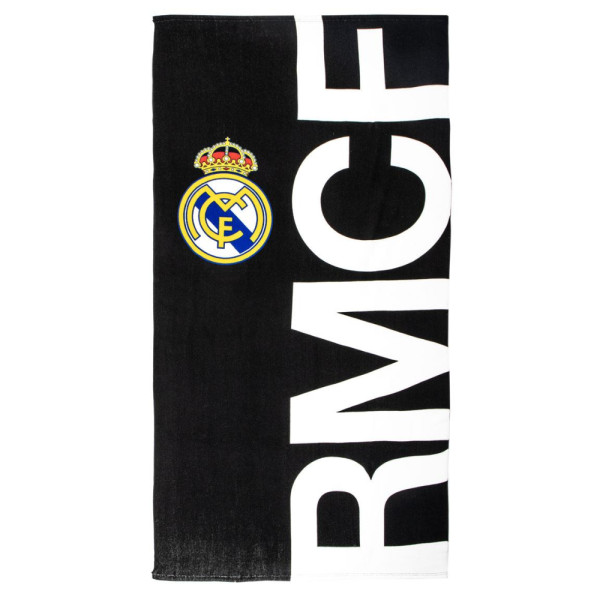 Toalla de Microfibra Real Madrid Escudo Rmcf Negro 180x90