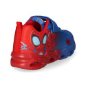 Zapatillas Deportivas Suela Ligera Eva con Luces Spidey Azul y Rojo Niño
