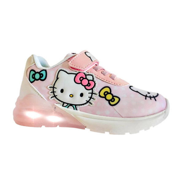 Zapatillas Deportivas Suela TPR con Luces Hello Kitty Lazos Niña