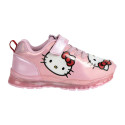 Zapatillas Deportivas Suela TPR con Luces Hello Kitty Rosa Metalizado Niña
