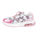 Zapatillas Deportivas con Luces Suela PVC Hello Kitty Rosa Metalizado Niña