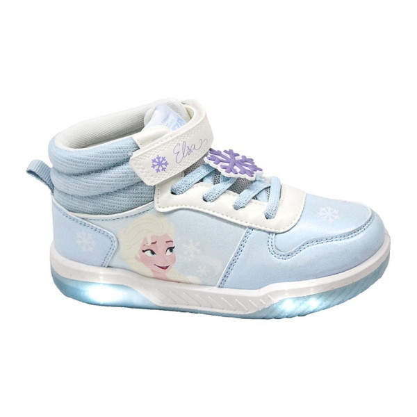 Zapatillas Deportivas Altas con Luces Suela PVC Frozen Elsa y Olaf Niña