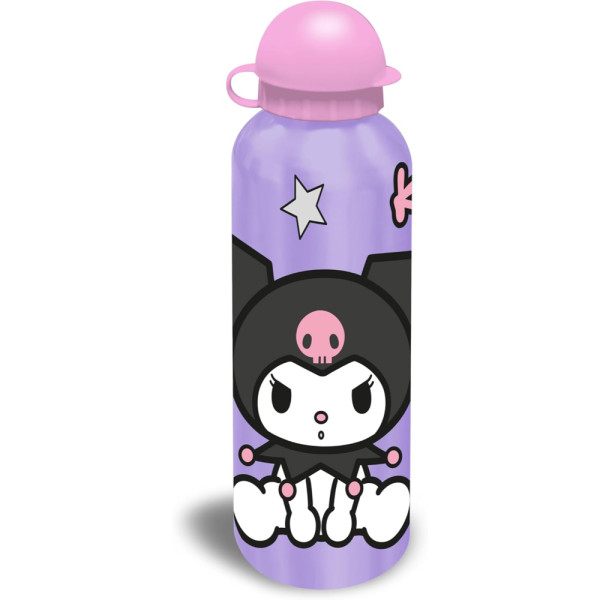 Botella Cantimplora Aluminio Kuromi 500 ML Aleatoria