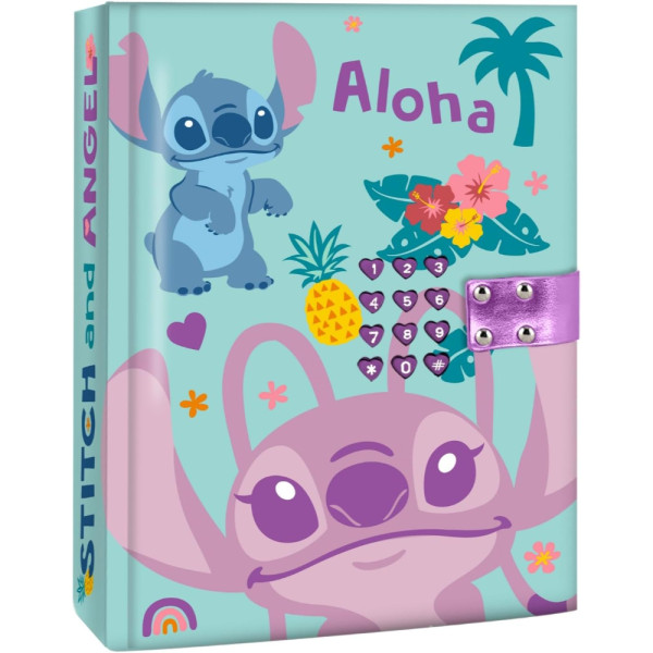 Diario Secreto con Código Stitch Aloha con Sonido A5