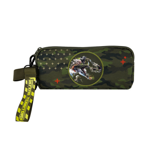 Estuche Portatodo Doble Jurassic World Camo