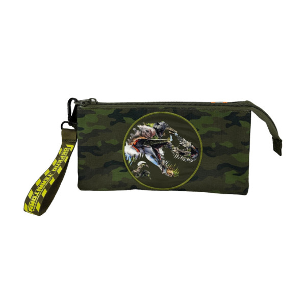 Estuche Portatodo Triple con Asa Jurassic World Camo