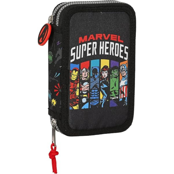 Plumier Doble Avengers Super Heroes