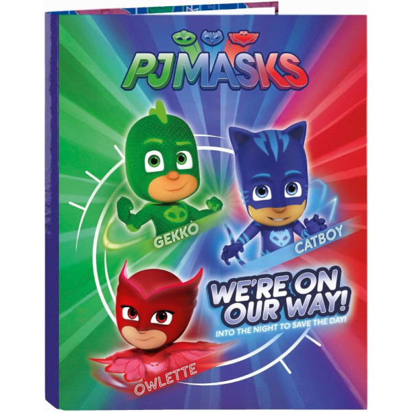 Carpeta de 4 Anillas PJ Masks Bug A4