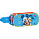 Estuche Portatodo Doble Mickey Mouse y Pluto