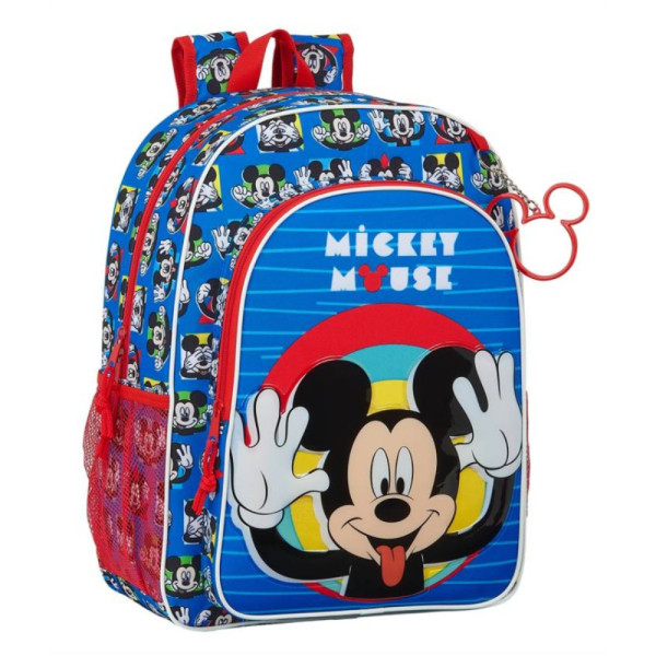 Mochila Adaptable A Carro Mickey Mouse Me Time 42 CM