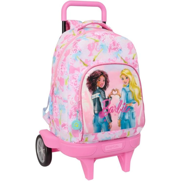 Mochila Trolley con Ruedas Compact Evolution Barbie Painterly