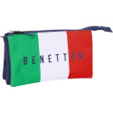 Estuche Portatodo Triple Benetton Flag