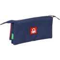 Estuche Portatodo Triple Benetton Flag