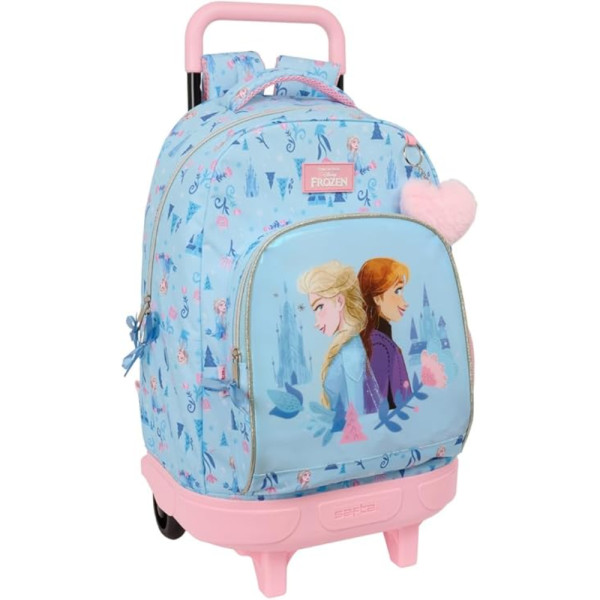 Mochila Trolley con Ruedas Compact Extraíble Frozen Ice Magic