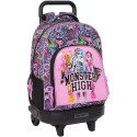 Mochila Trolley con Ruedas Compact Extraíble Monster High Drama
