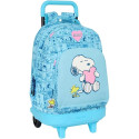Mochila Trolley con Ruedas Compact Extraíble Snoopy Love