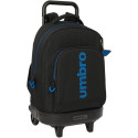 Mochila Trolley con Ruedas Compact Extraíble Umbro Jet Black