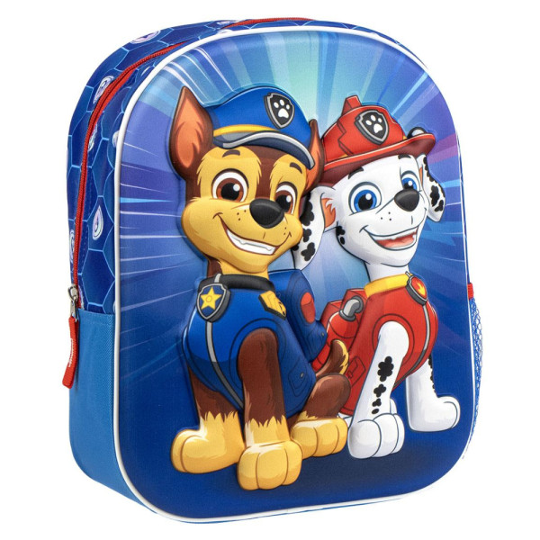 Mochila Guardería 3D Escolar Patrulla Canina Sky Azul Niño