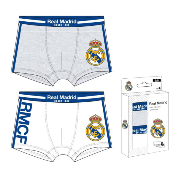 Pack 2 Bóxer Real Madrid Desde 1902 Niño