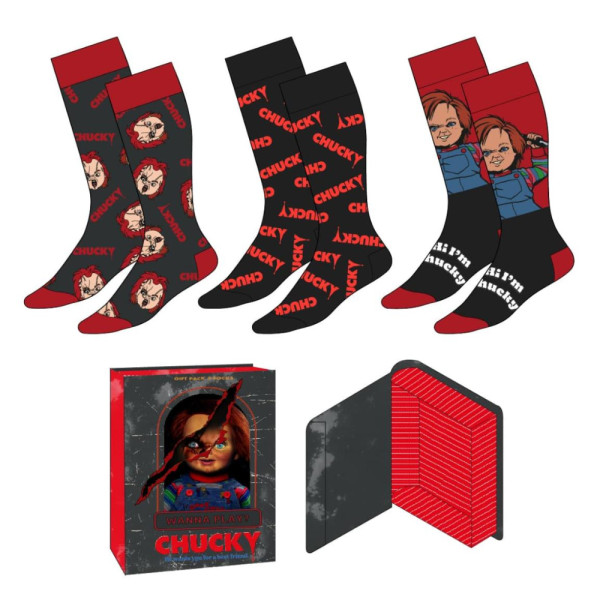 Pack 3 Calcetines en Caja Chucky Hombre