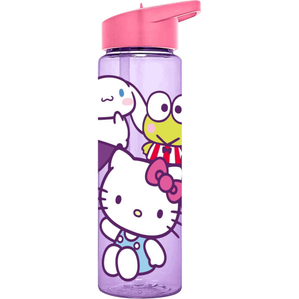Botella Cantimplora Plástico Transparente Hello Kitty and Friends 600 ML