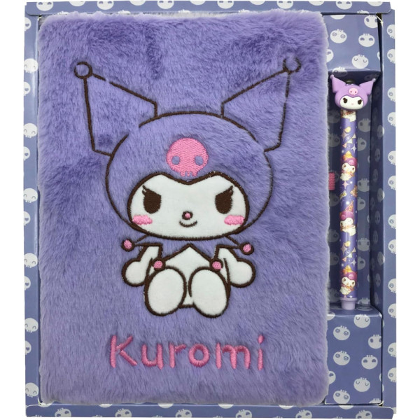 Set Cuaderno Peluche y Bolígrafo Kuromi