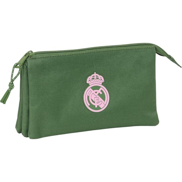 Estuche Portatodo Triple Real Madrid Caqui