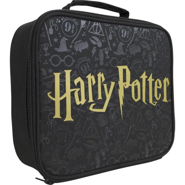 Bolsa Portaalimentos Harry Potter Negro y Dorado