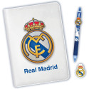 Set Libreta Antiestrés con Bolígrafo Fidget Real Madrid A5