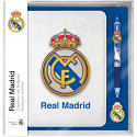 Set Libreta Antiestrés con Bolígrafo Fidget Real Madrid A5