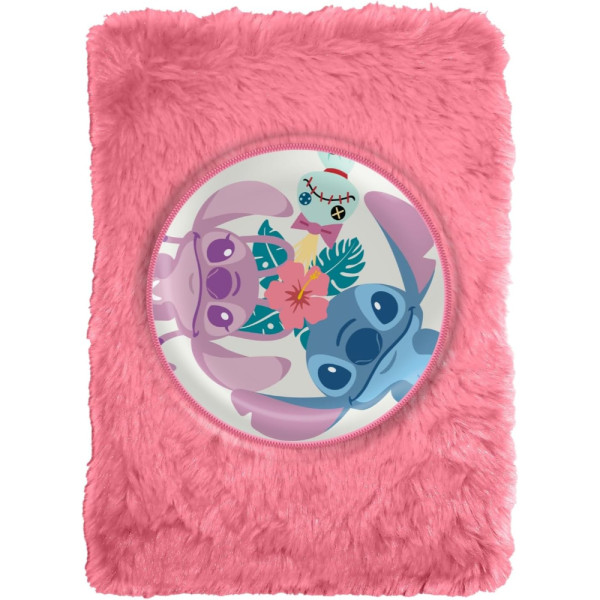 Cuaderno Libreta Plush Peluche Stitch Aloha A5