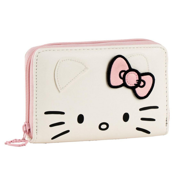 Cartera Billetera Hello Kitty Beige