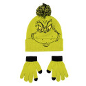 Set de Invierno Guantes y Gorro The Grinch Verde Juvenil