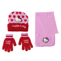 Set de Invierno Bufanda, Guantes y Gorro Hello Kitty Rosa Niña