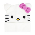 Gorro de Punto 3D Hello Kitty Blanco Bordado Juvenil