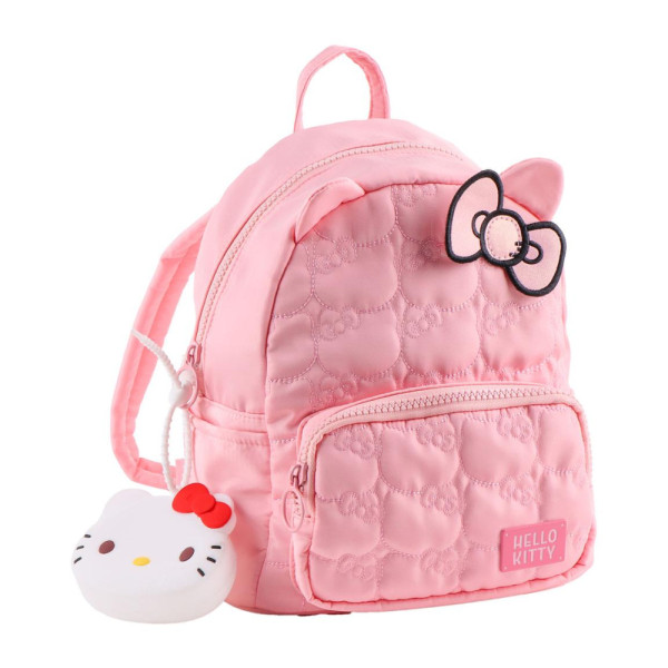 Mochila Casual Moda Hello Kitty Lazo Rosa